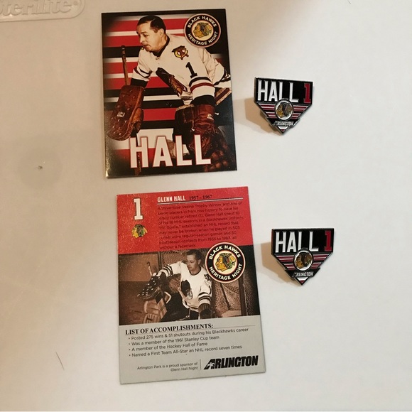Chicago Blackhawks Official Game Program Magazine Glenn Hall Heritage Night - Picture 3 of 15